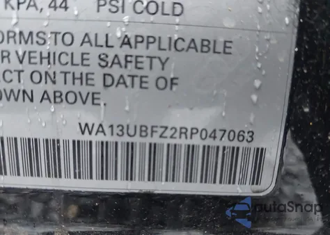 2024 Audi Q4 Sportback E-Tron Premium Plus 55 Quattro из США, поврежденный, VIN WA13UBFZ2RP047063